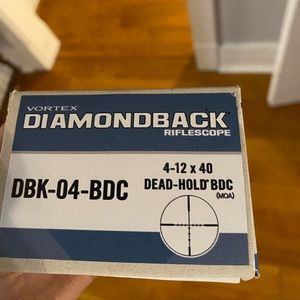 Vortex Diamondback 4-12x40 dead hold BDC (MOA)